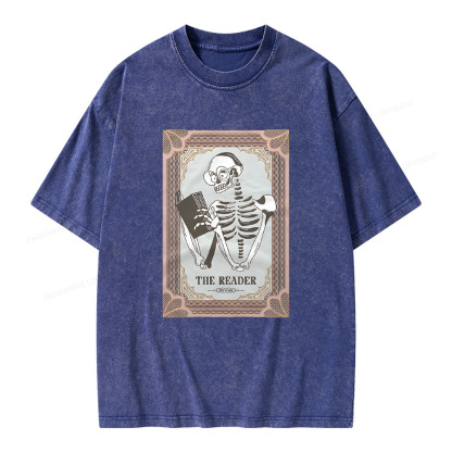 Pagewings The Reader Unisex Washed T-shirt