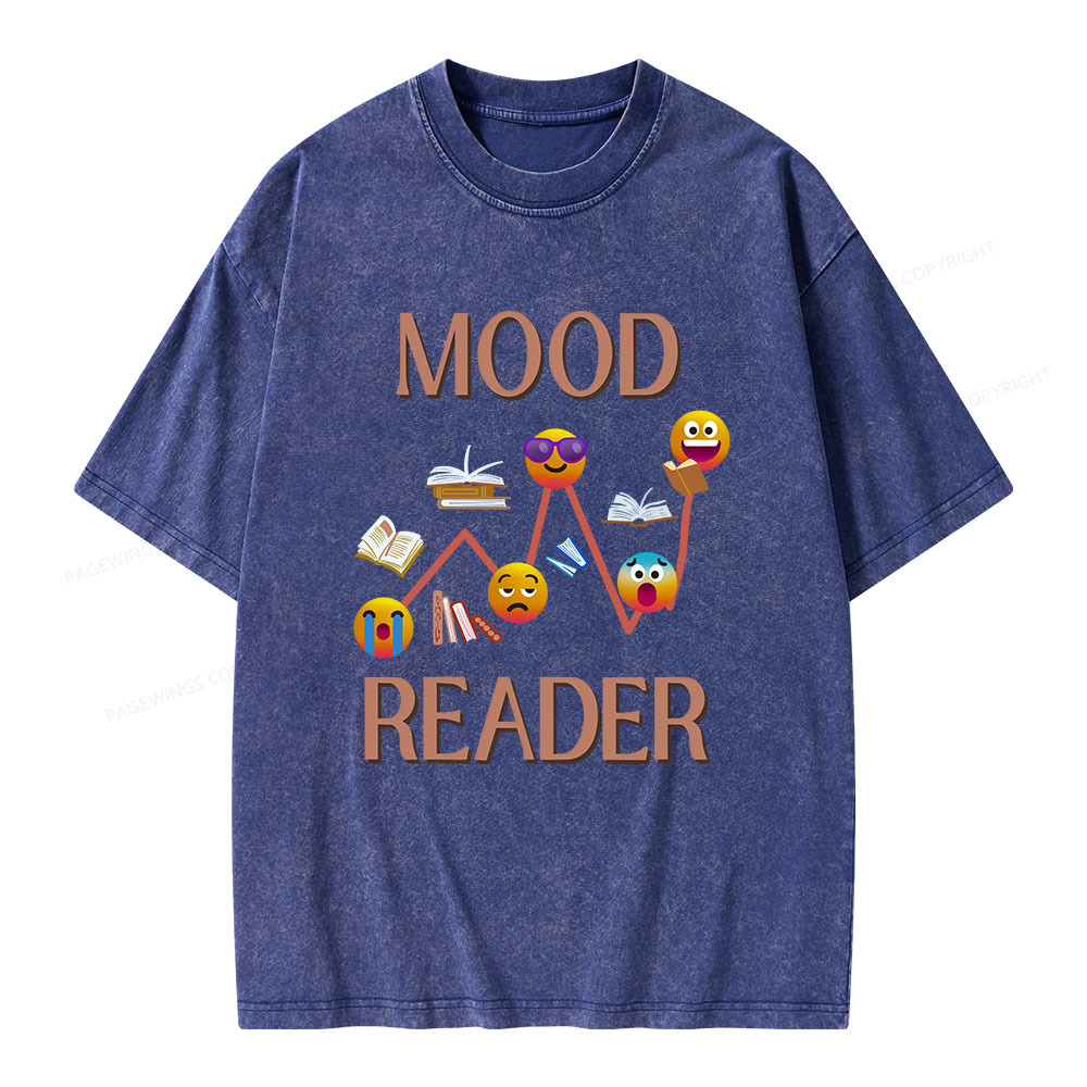 Pagewings Mood Reader Unisex Washed T-shirt