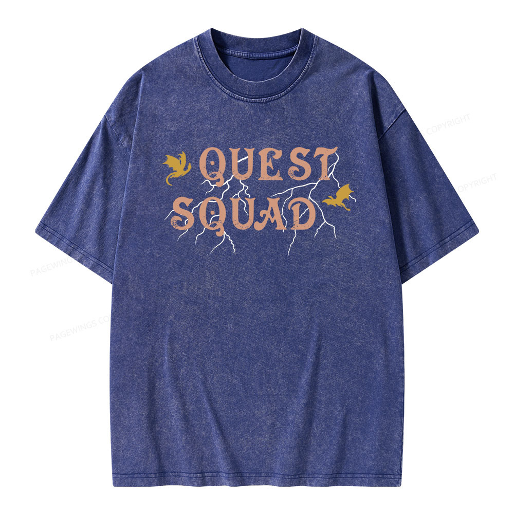 Pagewings Quest Squad Unisex Washed T-shirt