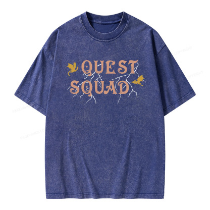 Pagewings Quest Squad Unisex Washed T-shirt