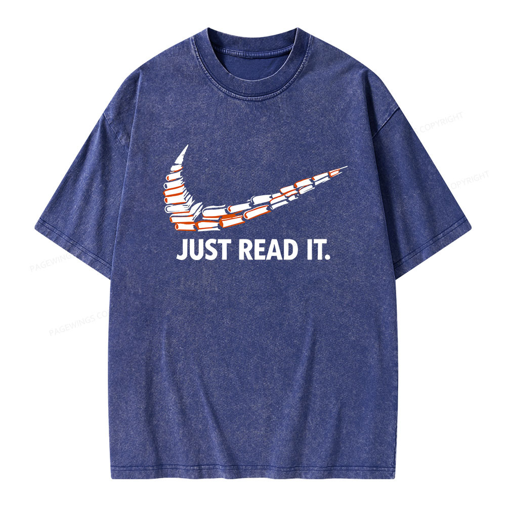 Pagewings Just Read It And Feel Deeply Unisex Washed T-shirt