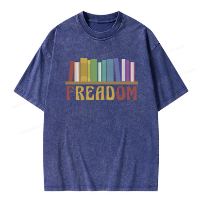 Pagewings Freadom Unisex Washed T-shirt