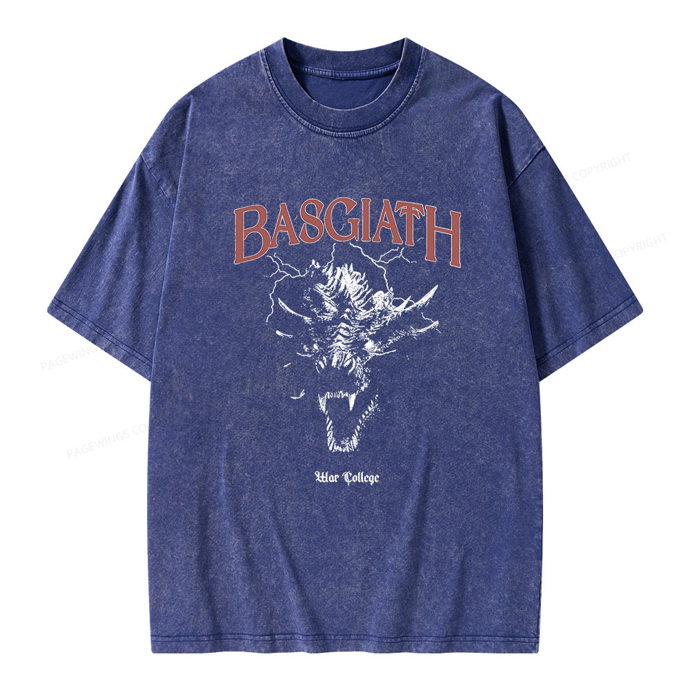 Pagewings Basgiath war college Unisex Washed T-shirt