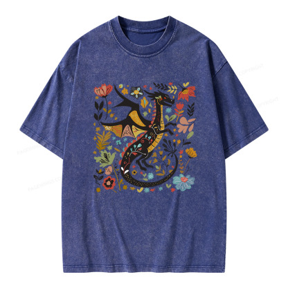 Pagewings Fantasy Reader Unisex Washed T-shirt