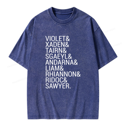 Pagewings Fourth Wing Squad Unisex Washed T-shirt