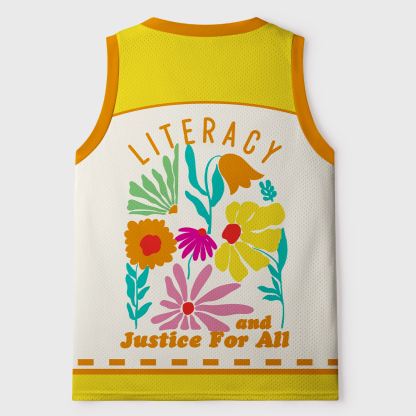 Pagewings Literacy And Justice For All Unisex Mesh Tank Top