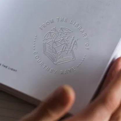 Pagewings Personalized Name Book Lovers Gift Book Embosser