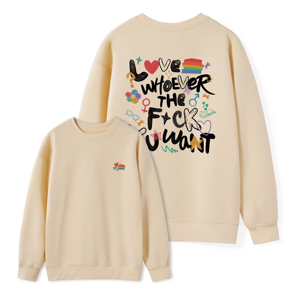 Pagewings Love Whoever The F*ck You Want Unisex Classic Sweatshirt