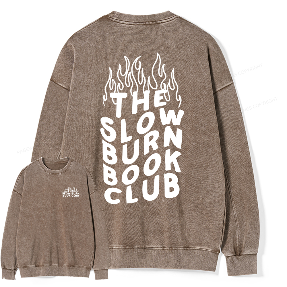 Pagewings Booktok Alt Clothes Aesthetic Book Shirt Unisex Washed Sweatshirt