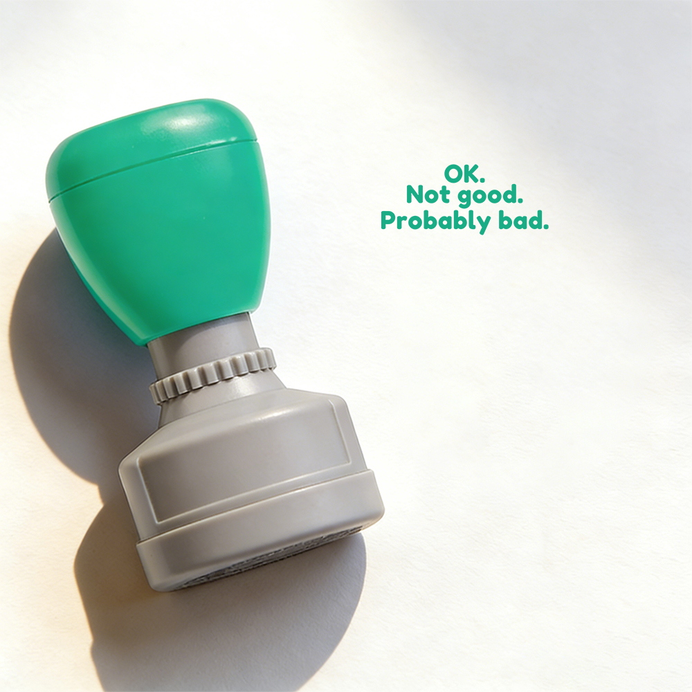 Pagewings Ok Not Good Probably Bad Stamp