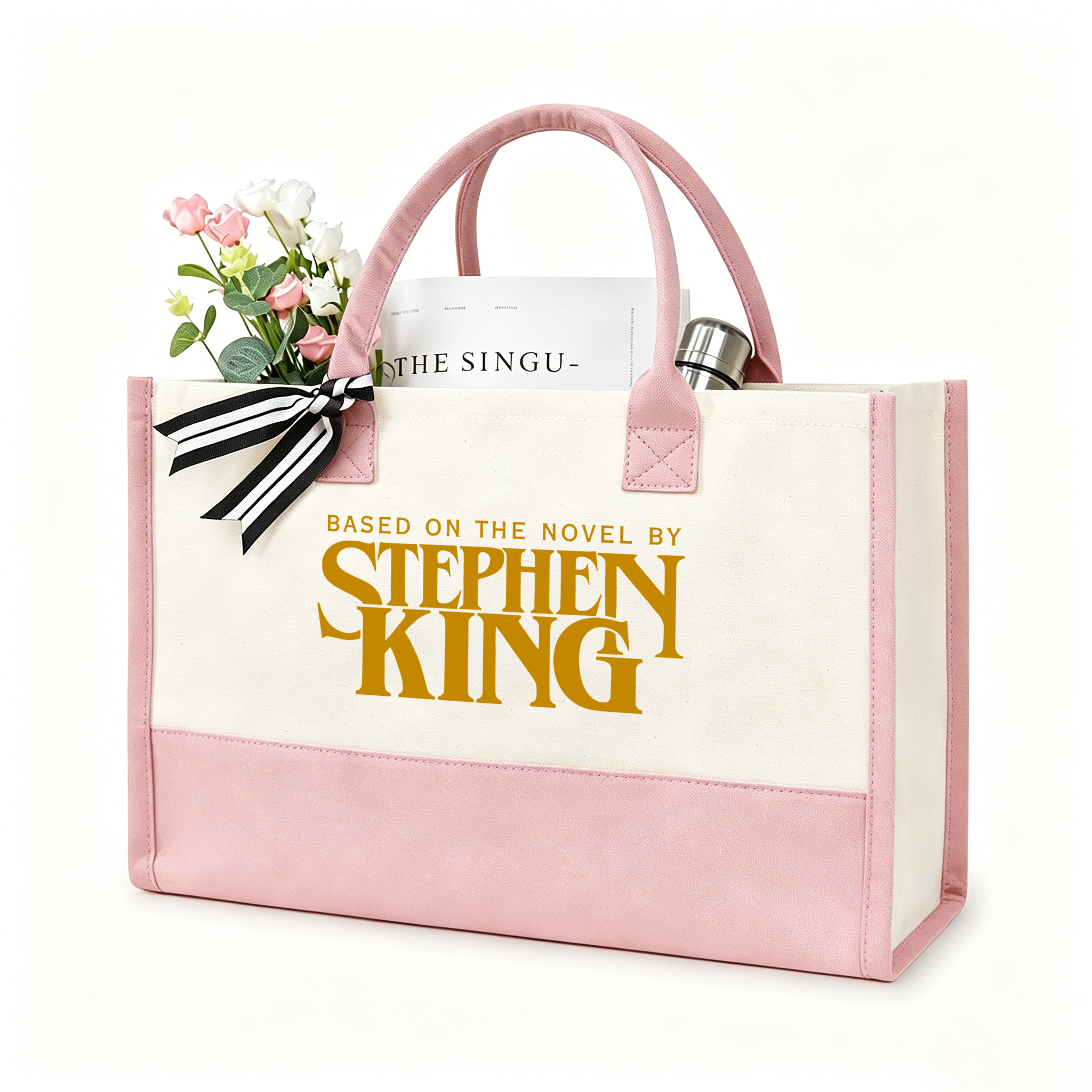 Pagewings Based On A Novel By Horror Writer12416 Large Tote Bag