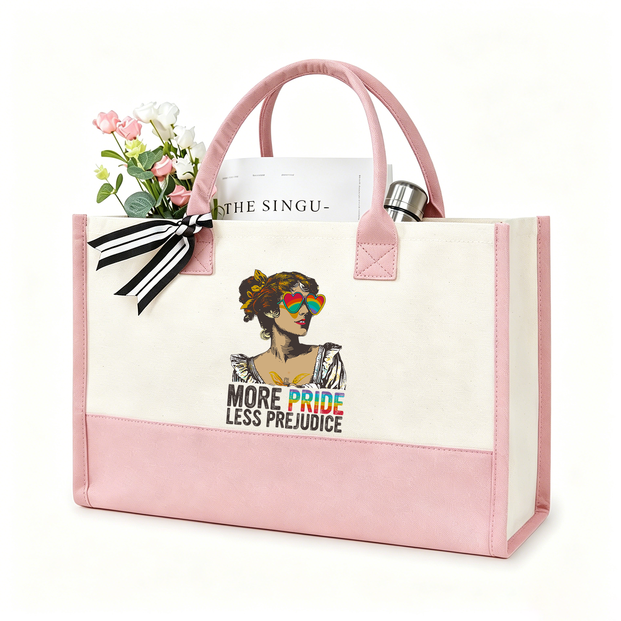Pagewings More Pride Less Prejudice11676 Large Tote Bag