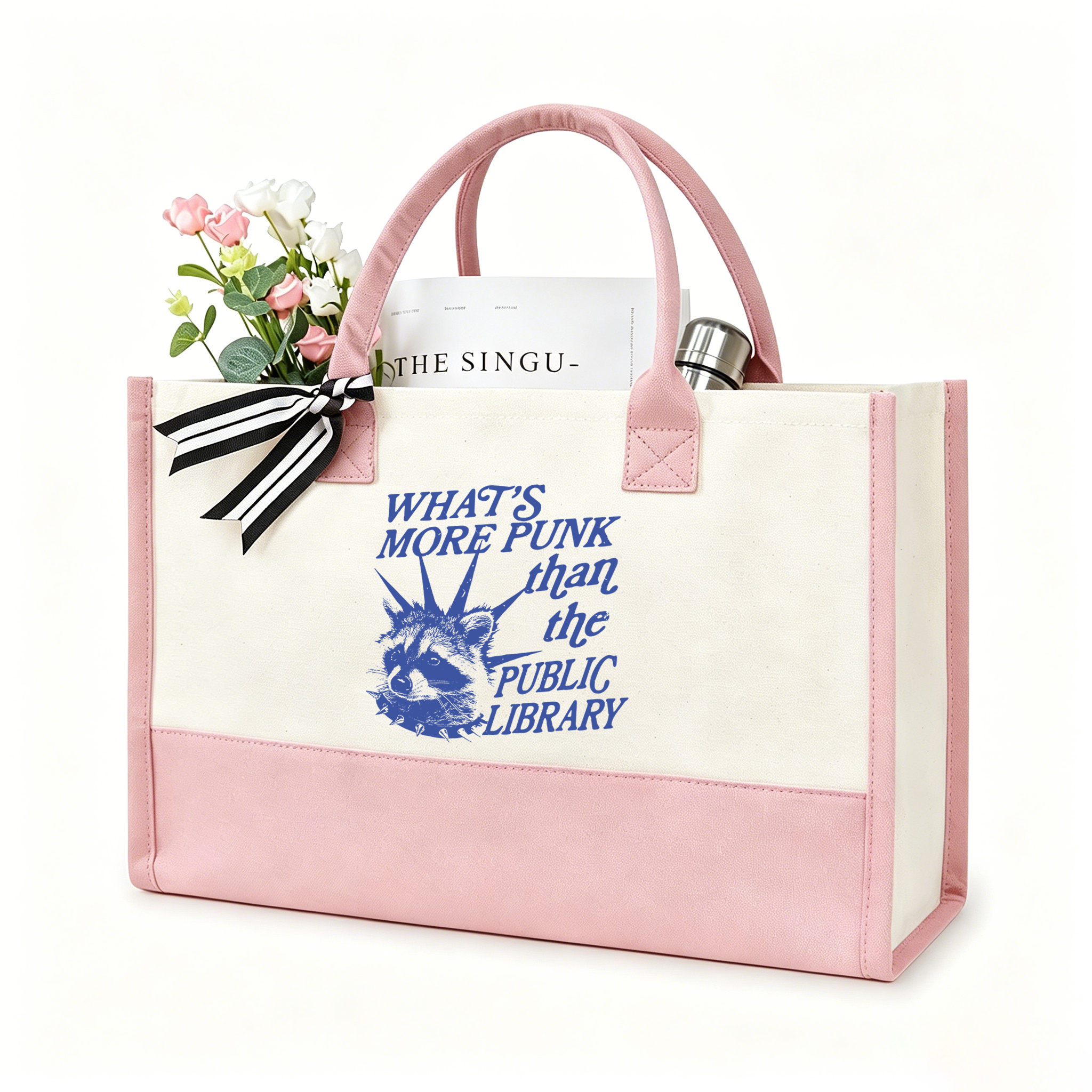 Pagewings What’s More Punk Than The Public Library12555 Large Tote Bag