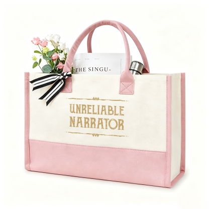 Pagewings Unreliable Narrator Large Tote Bag