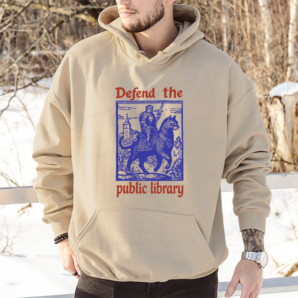 Pagewings Defend the Public Library Unisex Classic Hoodie