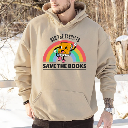 Pagewings Ban The Fascists Save The Books Unisex Classic Hoodie