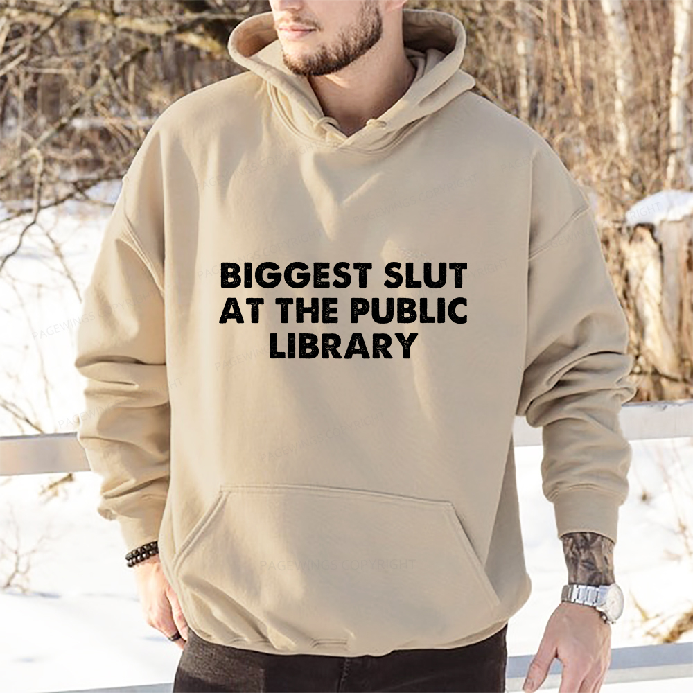 Pagewings Biggest Slut At The Public Library Unisex Classic Hoodie