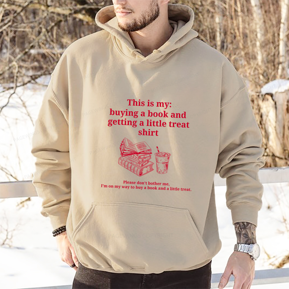 Pagewings Buying A Book And Getting A Little Treat Unisex Classic Hoodie