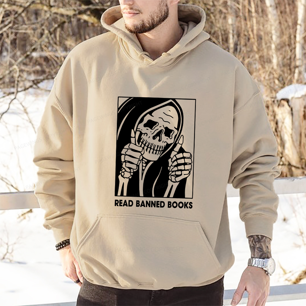 Pagewings Read Banned Book Unisex Classic Hoodie