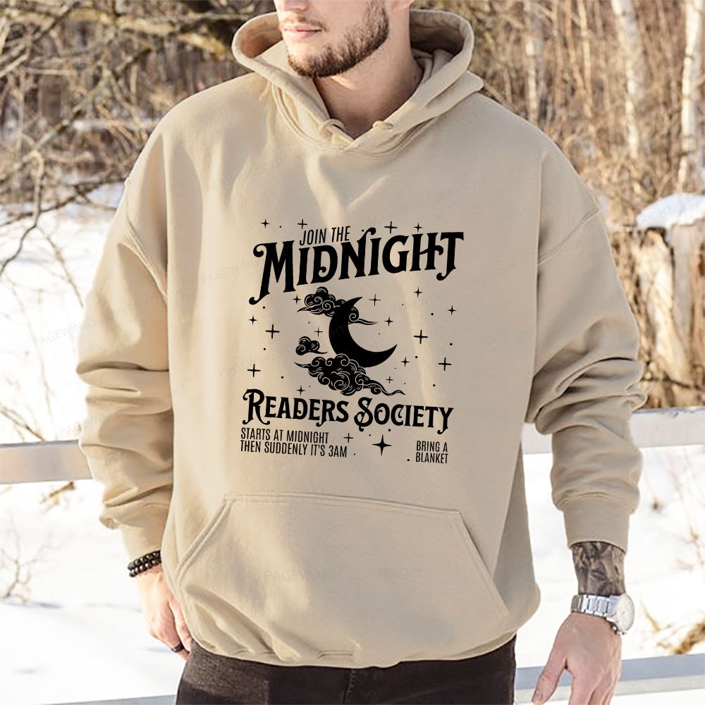 Pagewings Late Night Readers Book Club Unisex Classic Hoodie