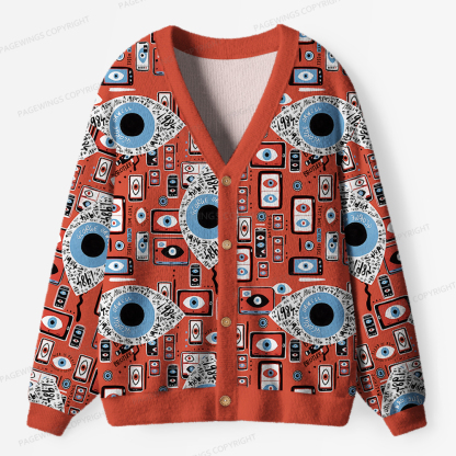 Pagewings Make Orwell Fiction Again Unisex Ugly Cardigan Sweaters