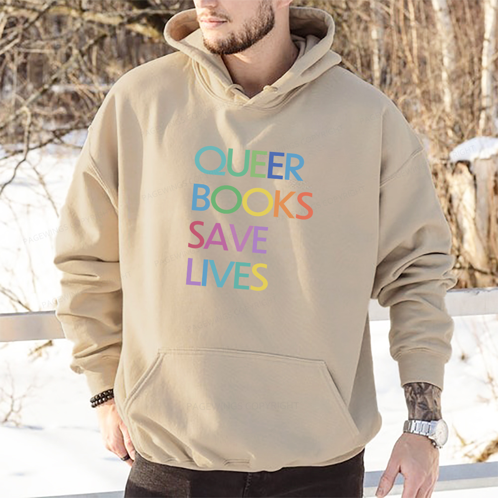 Pagewings Queer Books Save Live Unisex Classic Hoodie