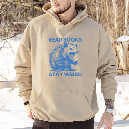 Pagewings Read Books Stay Weird Unisex Classic Hoodie