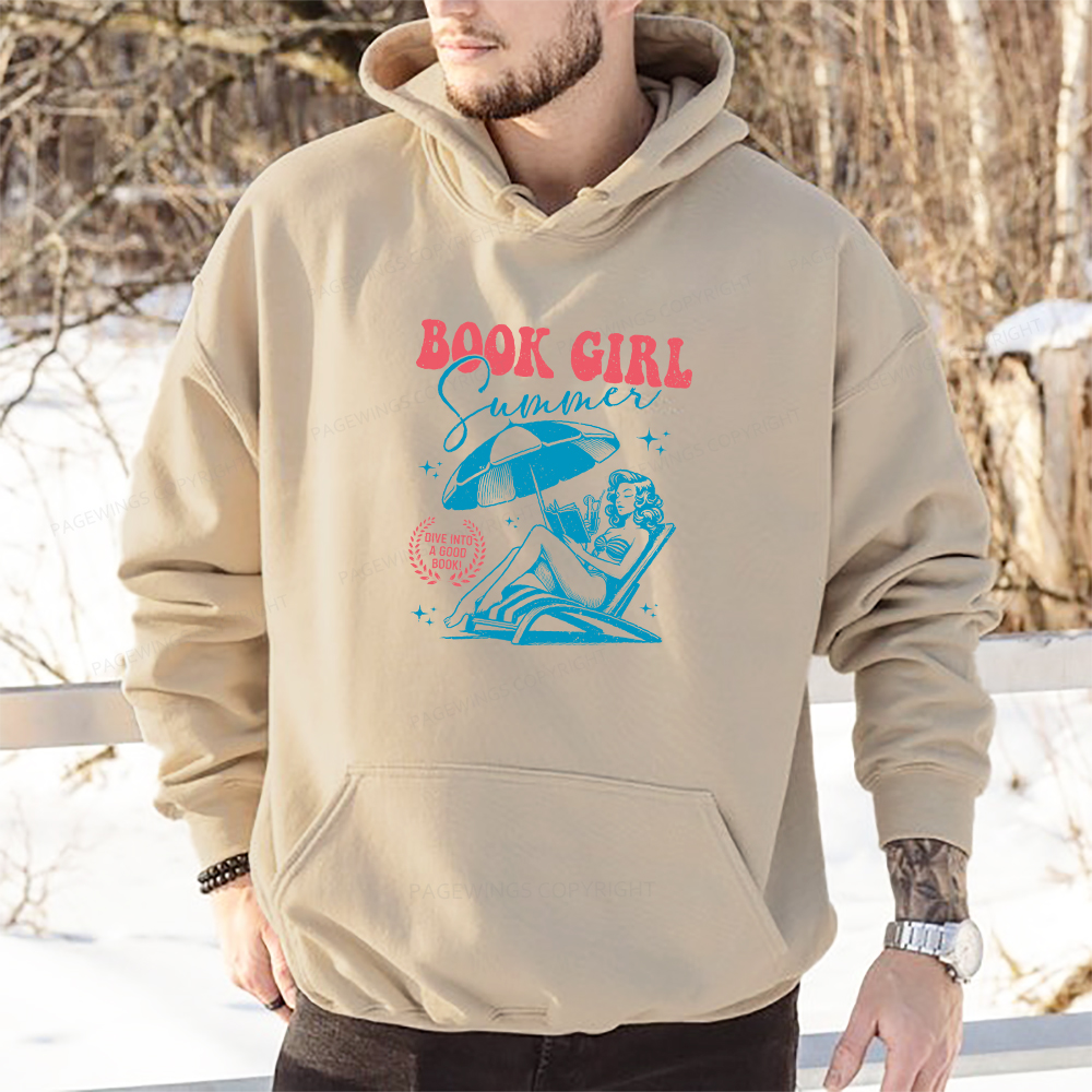 Pagewings Book Girl Summer Unisex Classic Hoodie