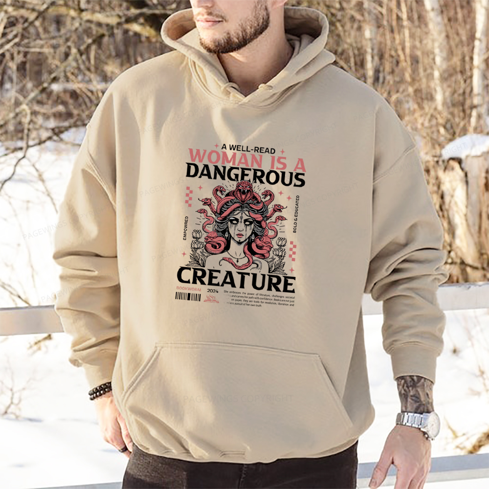 Pagewings  A Well-Read Woman is A Dangerous Creature Unisex Classic Hoodie
