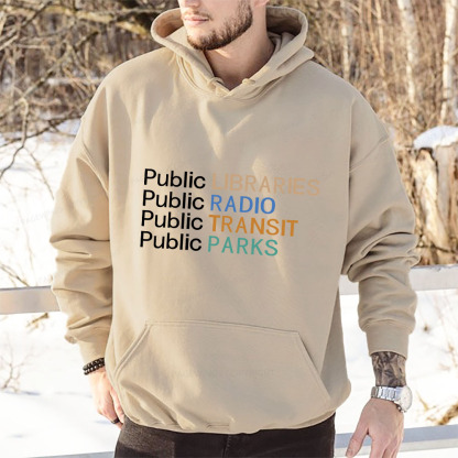 Pagewings Public Libraries Radio Transit Parks Unisex Classic Hoodie