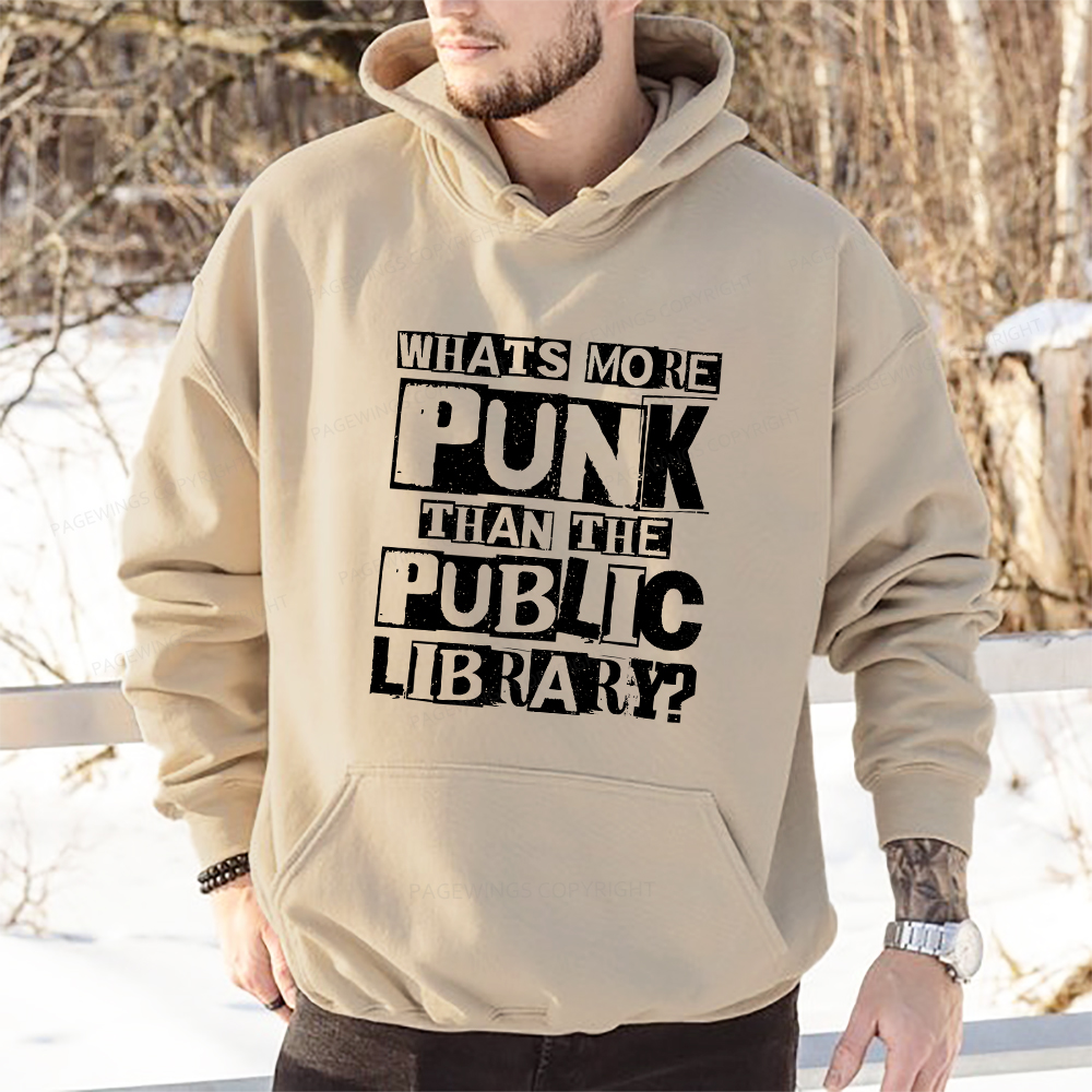 Pagewings What‘s More Punk Than the Public Library Unisex Classic Hoodie