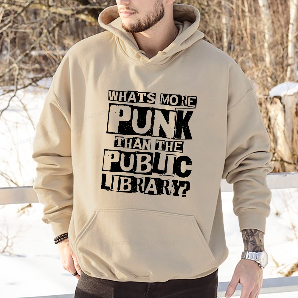 Pagewings What‘s More Punk Than the Public Library Unisex Classic Hoodie