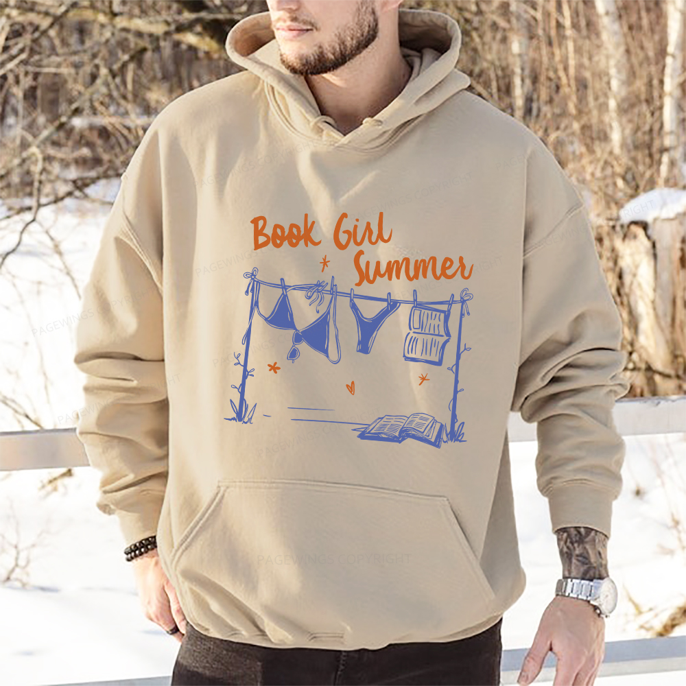 Pagewings Book Girl Summer Bookish Unisex Classic Hoodie