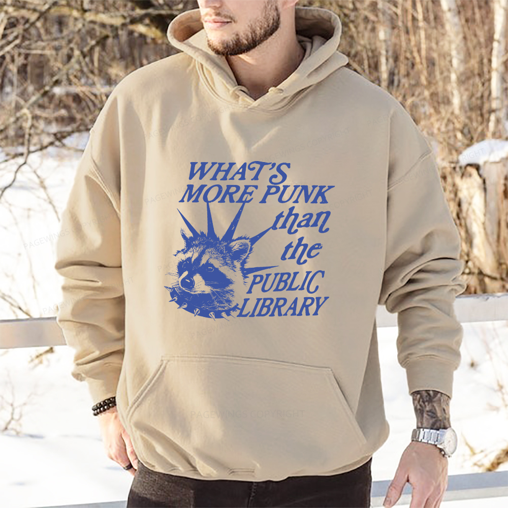 Pagewings What’s More Punk Than The Public Library Unisex Classic Hoodie