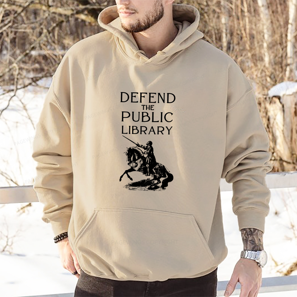 Pagewings Defend The Public Library Unisex Classic Hoodie