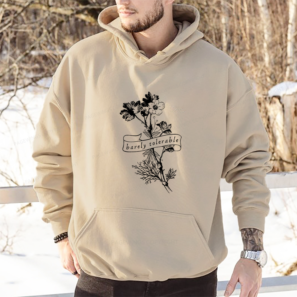 Pagewings Barely Tolerable Unisex Classic Hoodie