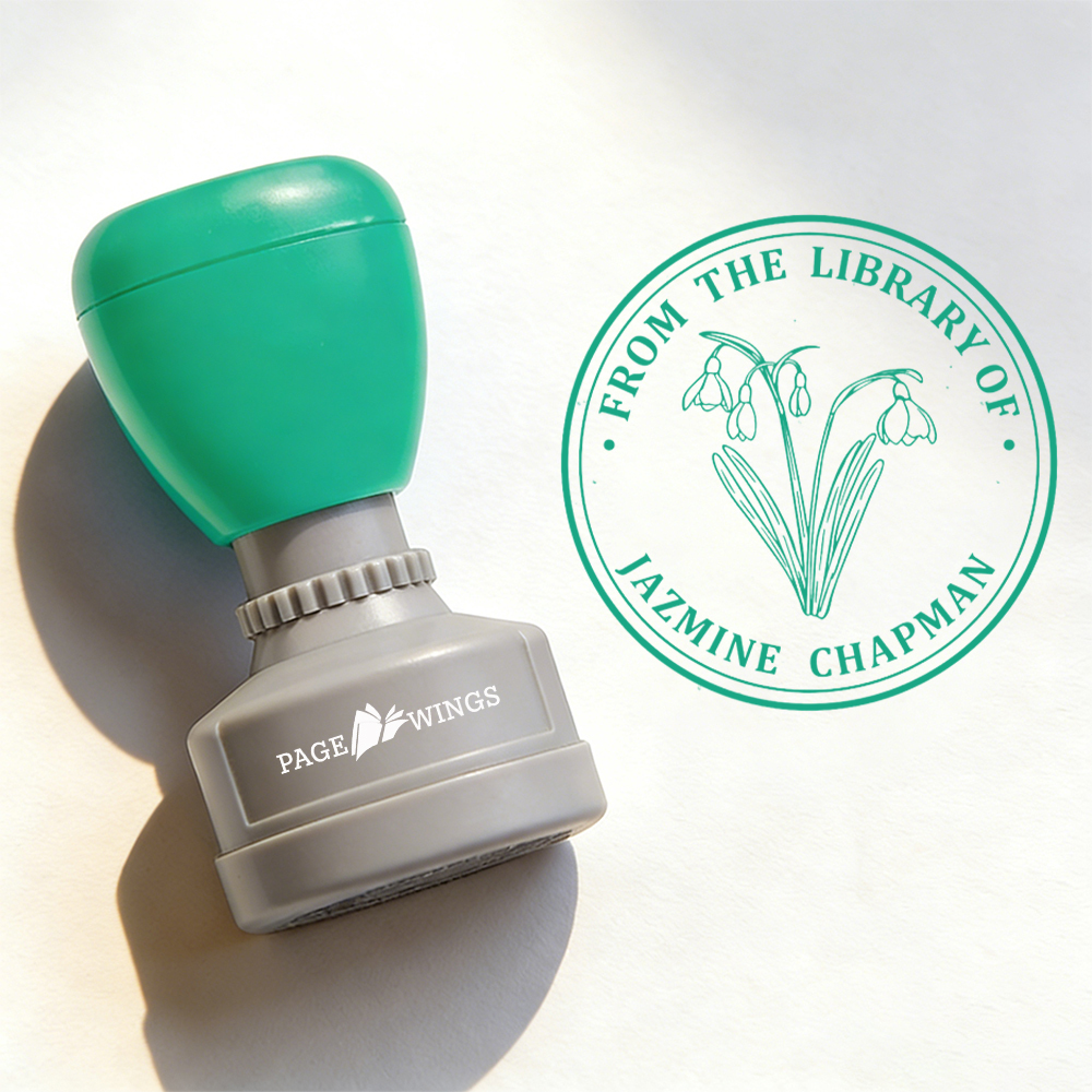 Pagewings Personalized Book Stamp