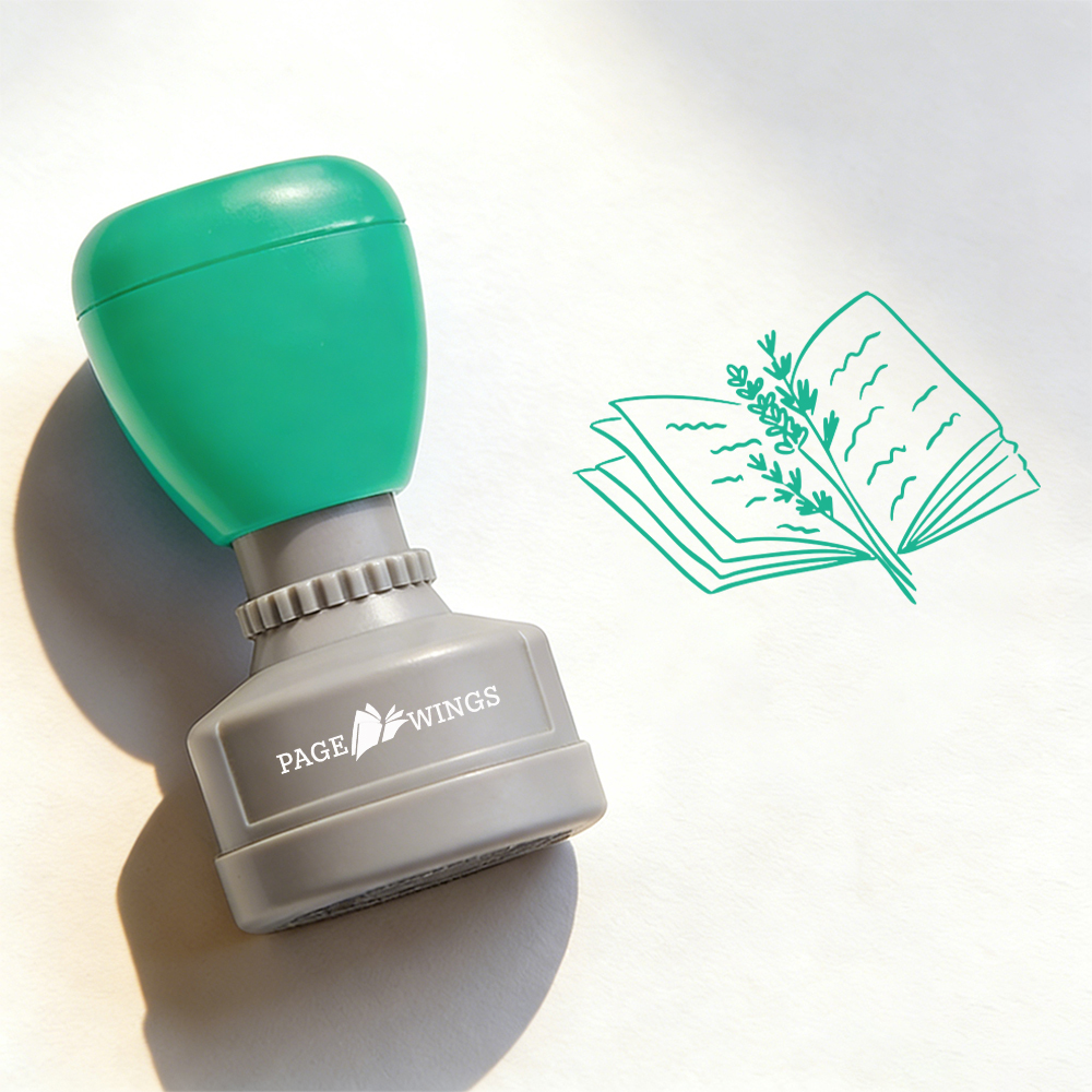 Pagewings Read More Books Stamp