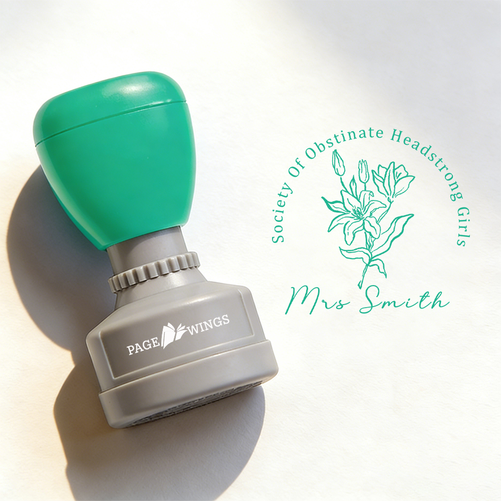 Pagewings Personalized Society Of Obstinate Headstrong Girls Stamp