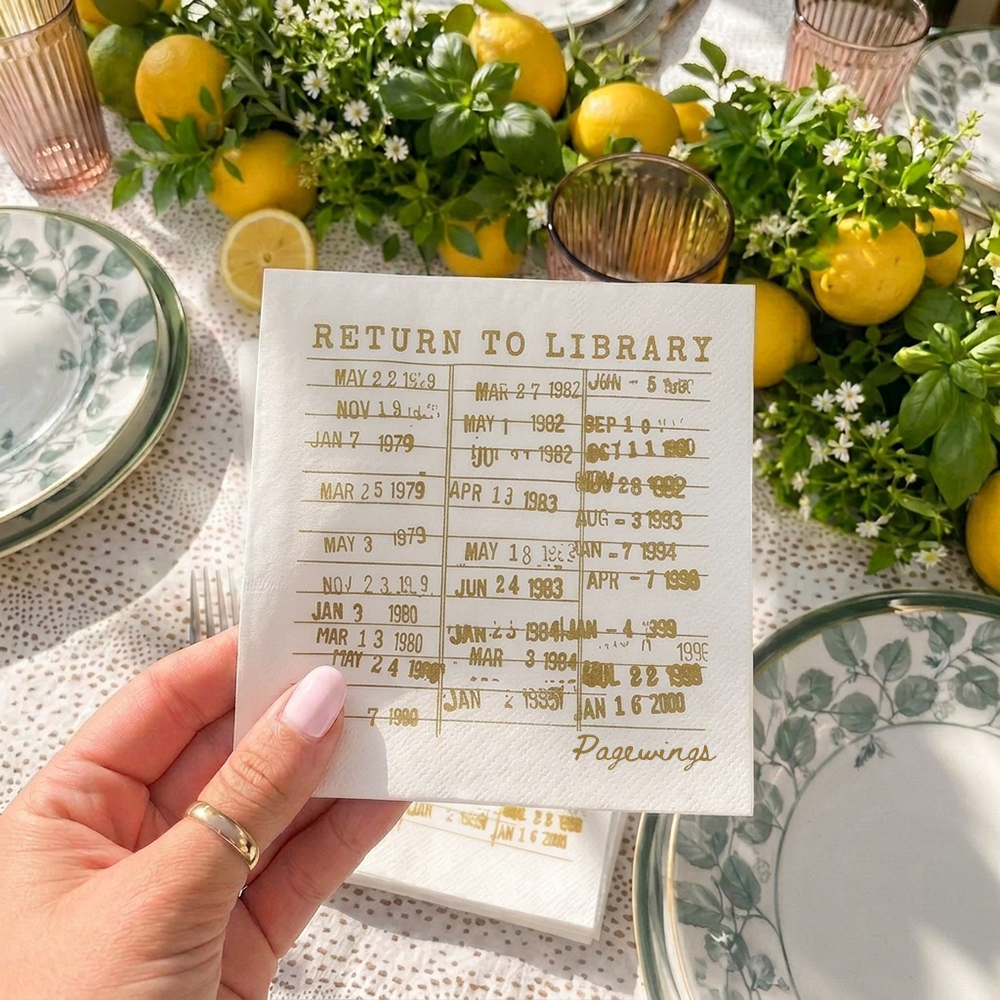 Pagewings Return To Library Paper Napkins 
