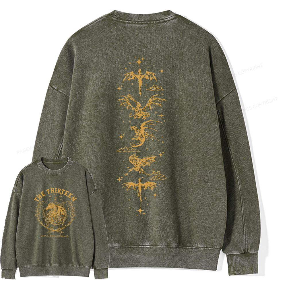Pagewings The Thirteen Throne Of Glass Comfort Colors Shirt Unisex Washed Sweatshirt