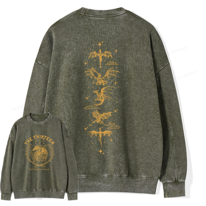 Pagewings The Thirteen Throne Of Glass Comfort Colors Shirt Unisex Washed Sweatshirt