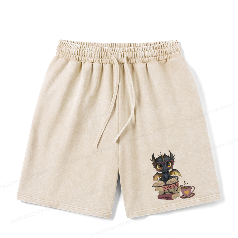 Pagewings Fourth Wing Dargon Unisex Washed Shorts