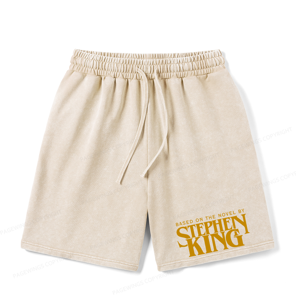 Pagewings Based On A Novel By Stephen King Unisex Washed Shorts