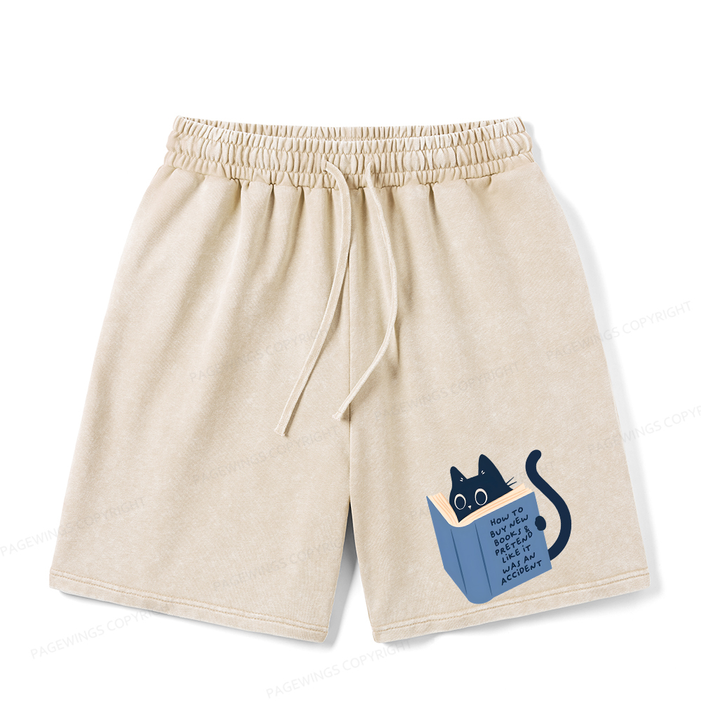 Pagewings How To Buy New Books Unisex Washed Shorts