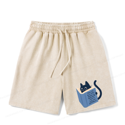 Pagewings How To Buy New Books Unisex Washed Shorts
