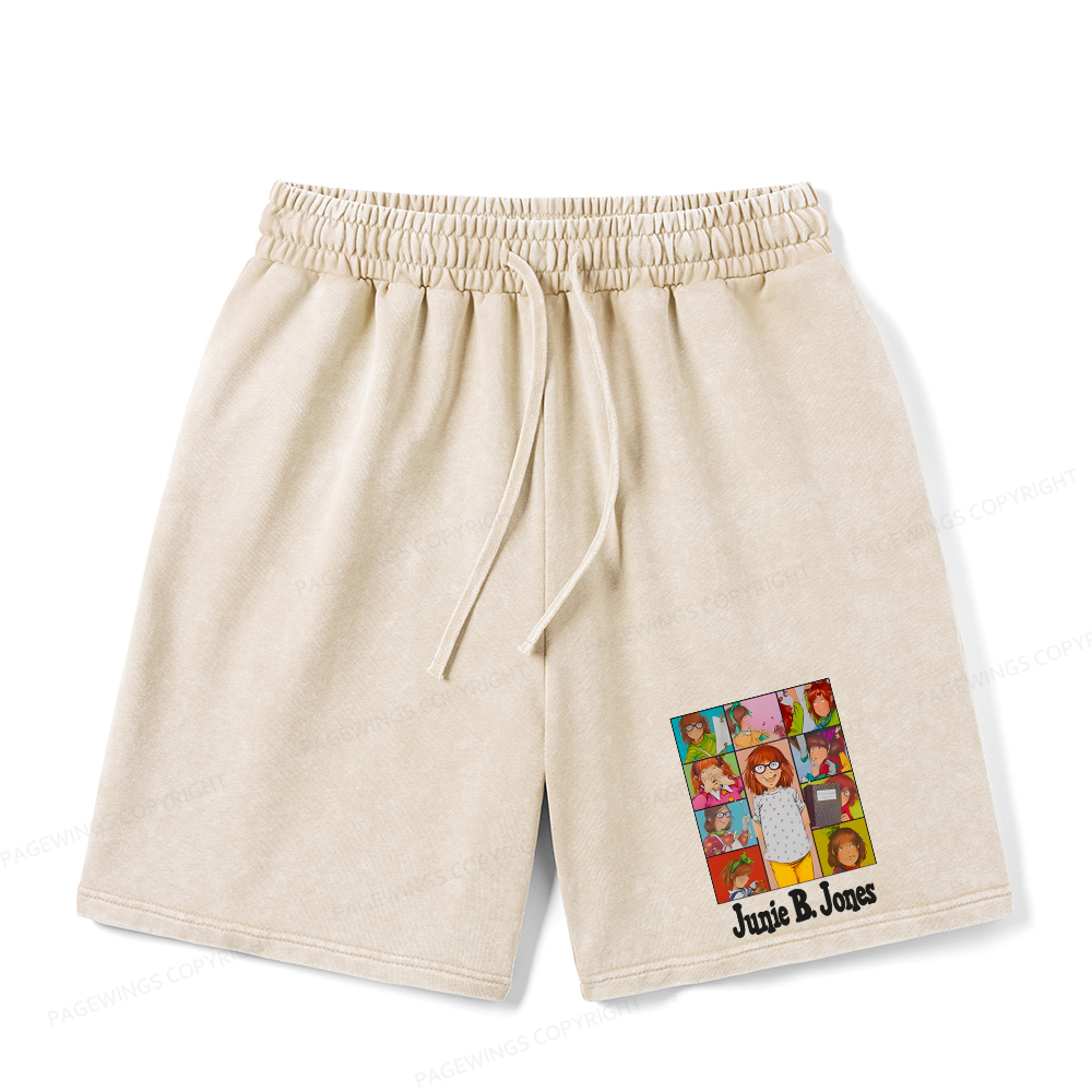Pagewings Junie B Jones Unisex Washed Shorts