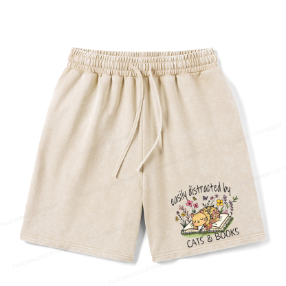 Pagewings SJM Book Club Christmas Unisex Washed Shorts