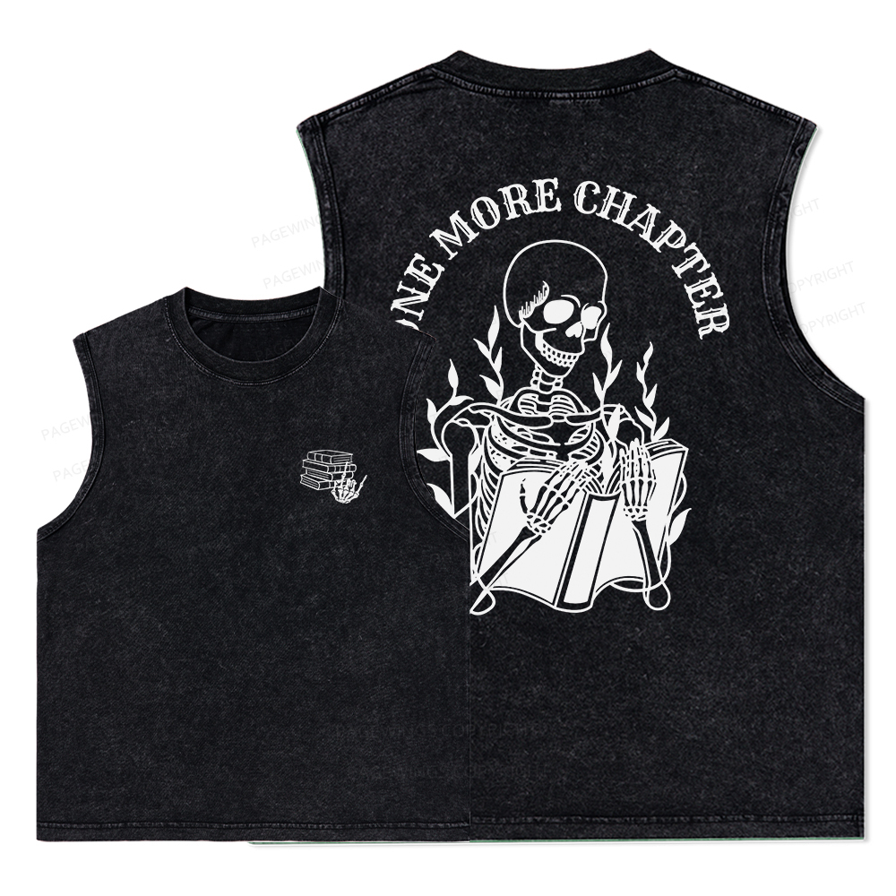Pagewings One More Chapter Unisex Washed Tank Top