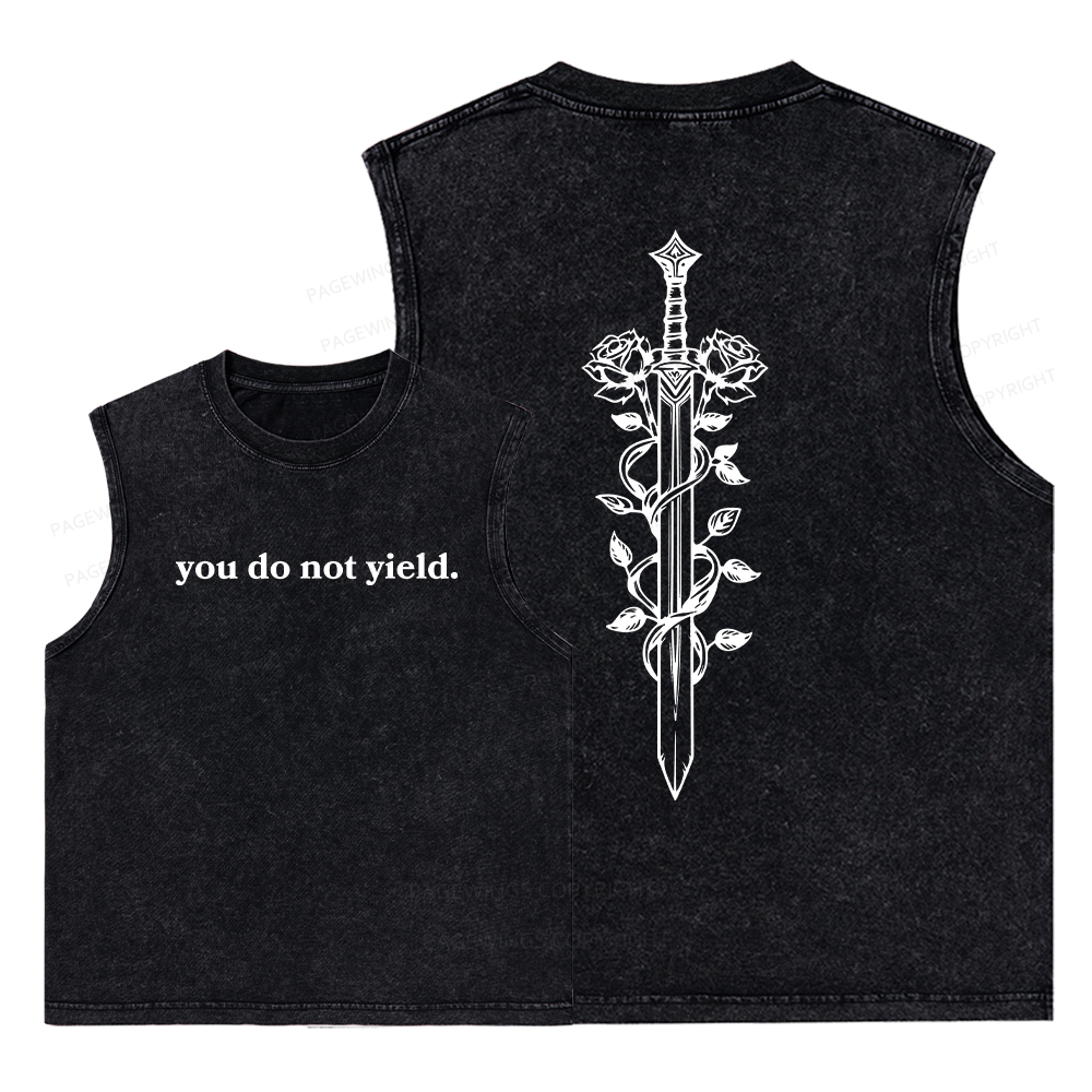 Pagewings Throne of Glass Merch Unisex Washed Tank Top